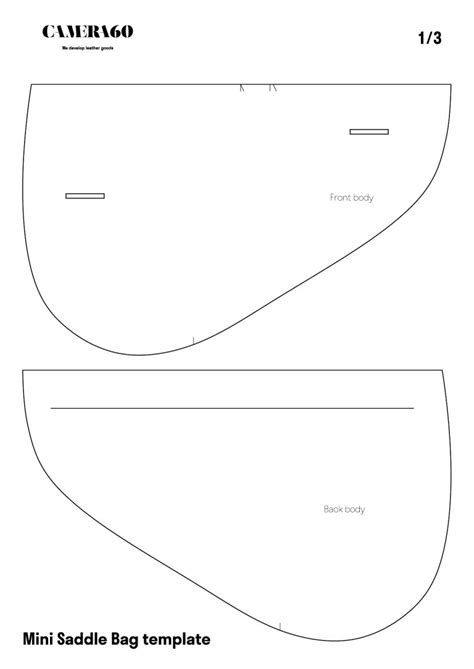 dior saddle bag template